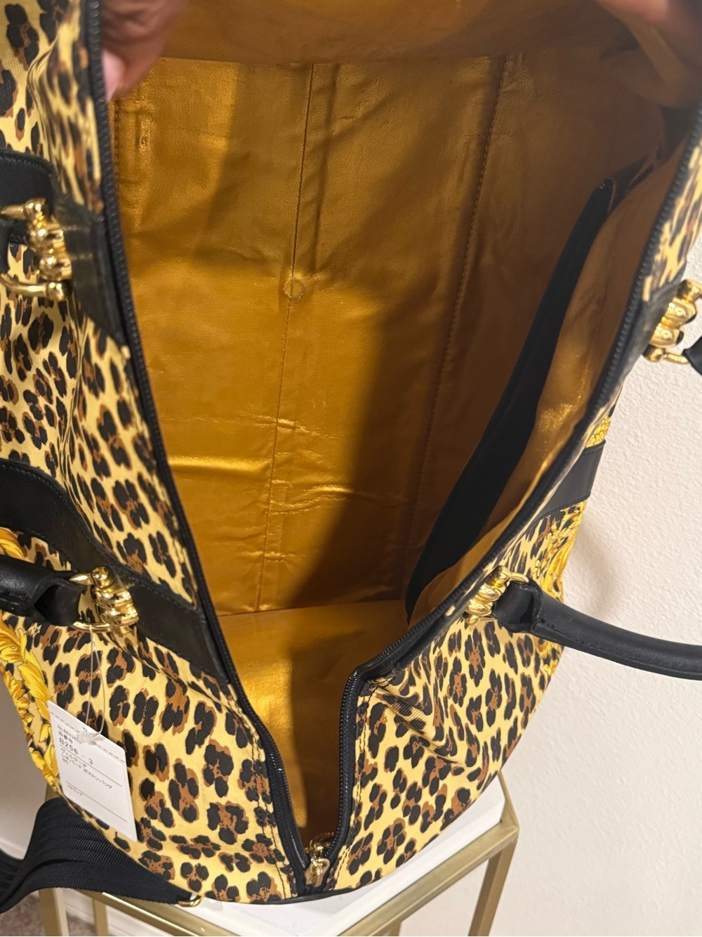 Gianni Versace Leopard & Baroque Print Weekender/Duffle Bag - Picture 12 of 13